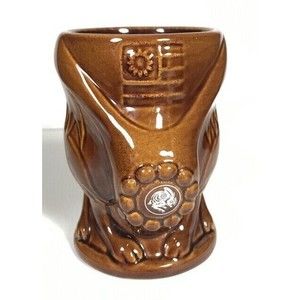 Tiki Farm mug Brown Mayan Rabbit Spirit 2015 El Silencio Farmers Fishers Bakers